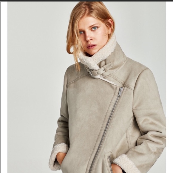 Zara | Jackets & Coats | Zara Aviator Biker Moto Jacket | Poshmark